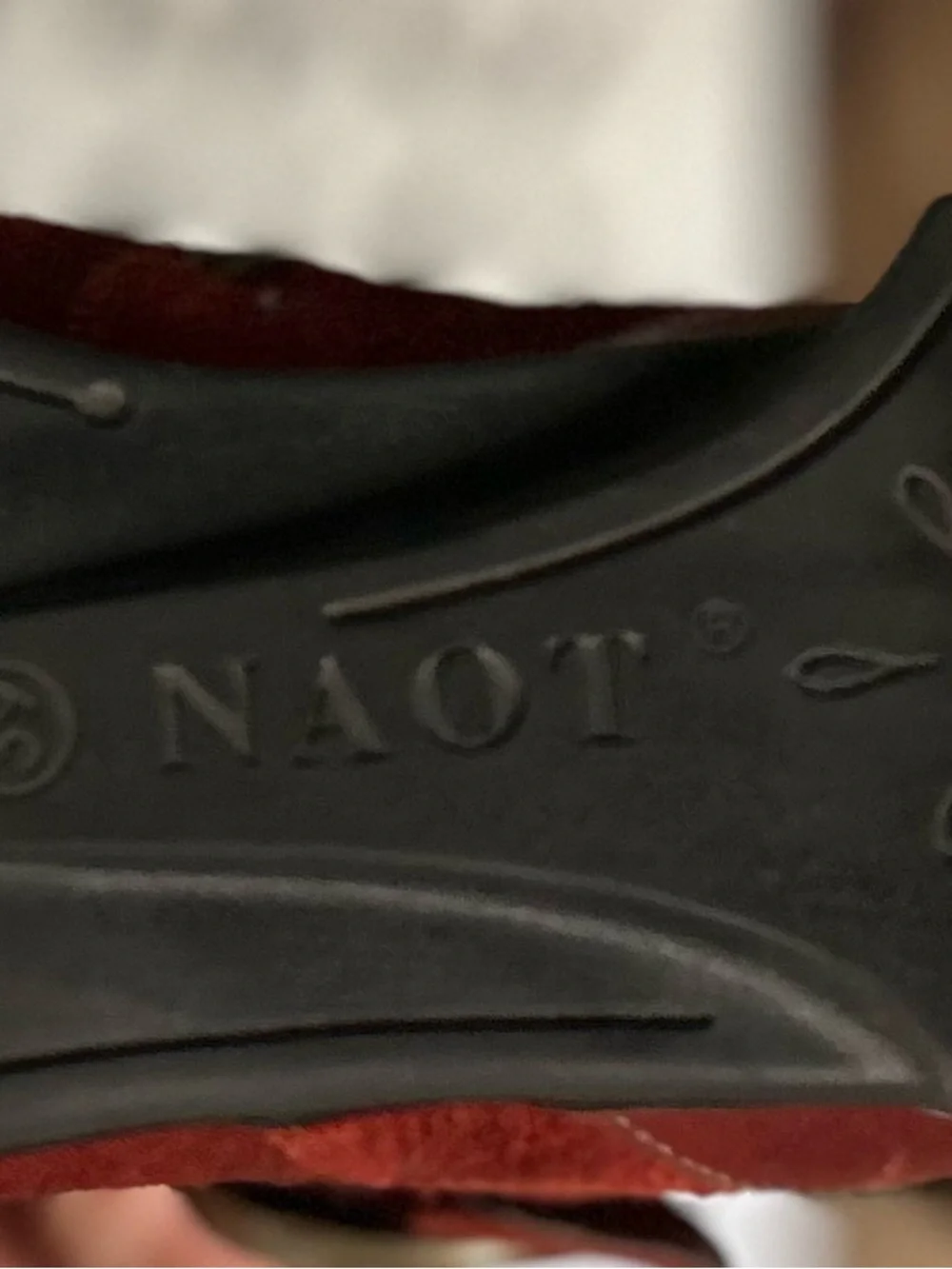 Naot Red Suede Ankle Boots Square Toe Comfort Booties Size 8.5